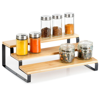 Półka kuchenna bambusowa 3-poziomowa 32x23,5x9,6cm