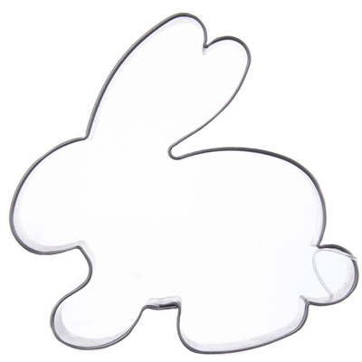 Wykrawacz do ciastek stalowy zajączek 6,5 cm