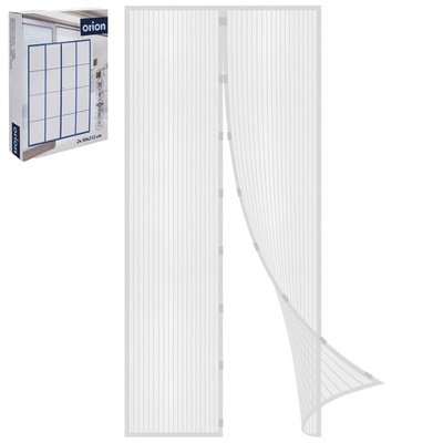 Magnetic Fly Screen Door White with a Magnet 208x100 cm