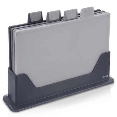 Chopping Boards with Stand 4 pcs