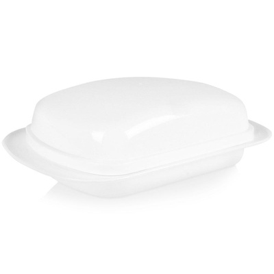 Butter Dish Plastic White