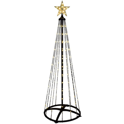 Choinka świecąca stożek zewnętrzna XXL 370 LED 210 cm