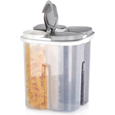 Dry Food Storage Container with Dispenser Divided 1.8 l