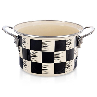 Pot Enamel CHECKERBOARD 18 cm, 2 l