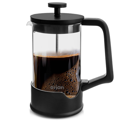 Zaparzacz tłokowy do kawy i herbaty szklany BLACK 400 ml