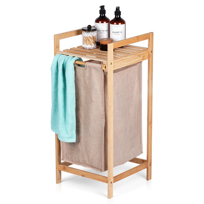 Laundry Basket Bamboo 33x33x73cm