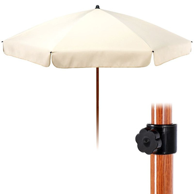 Garden Parasol Cream Adjustable 200 cm