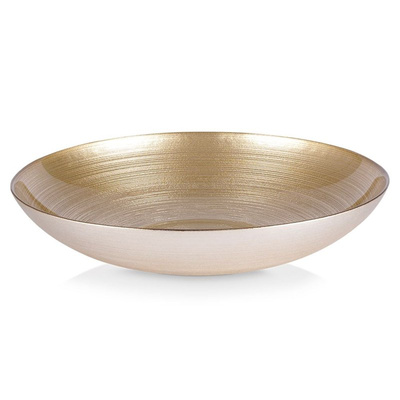 Bowl Glass Gold 30 cm, 2.2 l