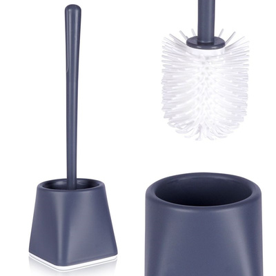 Toilet Brush Silicone with Stand Gray 36 cm