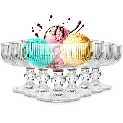 Ice Cream Bowls Glass 270 ml 6 pcs