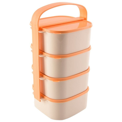 Layer Lunch Box Plastic 4-Level 4x1,15 l