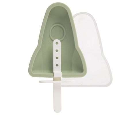 Ice Lolly Mould Silicone with Lid Rocket