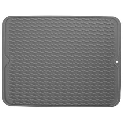 Dish Drying Mat Rubber Gray 40x30,5 cm