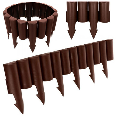 Garden Palisade Brown 2.5 m 10 pcs