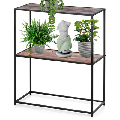 Bookshelf Metal Black 70x30.5x85 cm