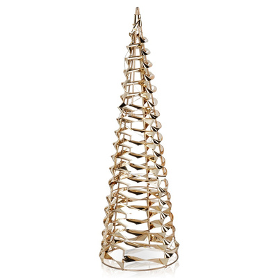 Luminous Christmas Cone Tree Gold 30 LED 40 cm