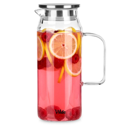 Jug Glass with Lid 1.5 l
