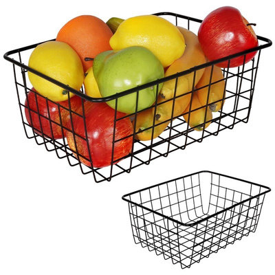 Fruit Basket Metal Black