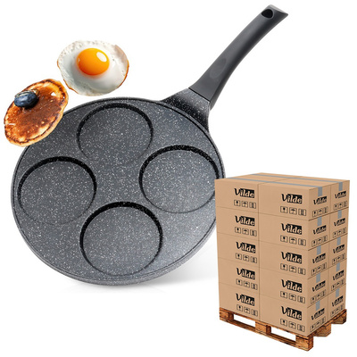 Patelnia do jajek granitowa 4 otwory BLACK LINE 26 cm (paleta 432 szt.)
