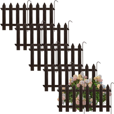 Garden Fence Brown 30x30 cm 10 pcs