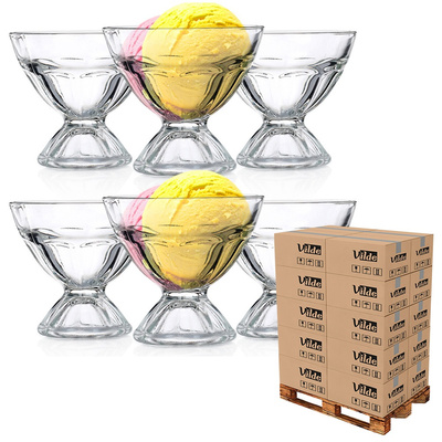 Pucharki do lodów szklane 100 ml 6 szt. (paleta 360 szt.)
