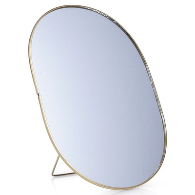 Makeup Mirror Golden 16x22 cm