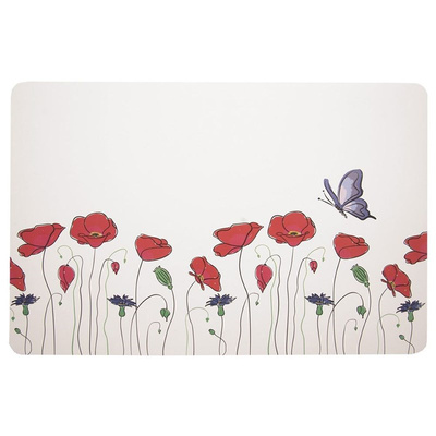 Placemat Poppies Rectangular 43x28 cm