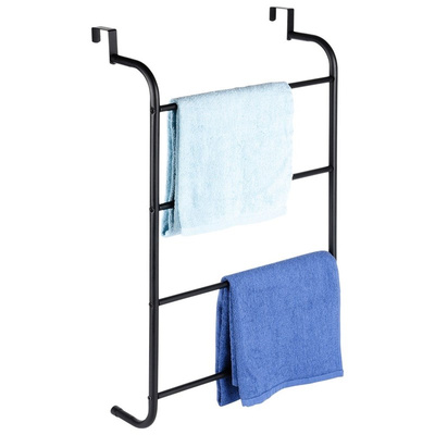 Towel Rail Metal Black