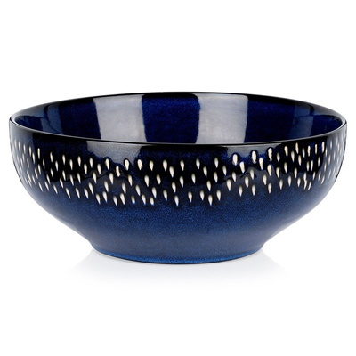 Serving Bowl Ceramic Navy Blue 25 cm, 2.8 l