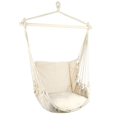 Hammock Chair Beige with a Cushion