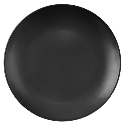 Dessert Plate Ceramic Black ALFA 21.5 cm