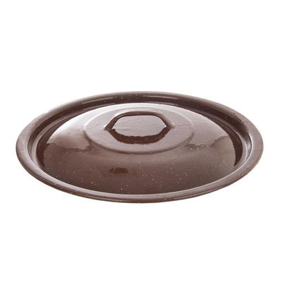 Bucket Lid Enamel Brown BROWN 30 cm