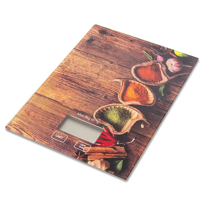 Waga kuchenna szklana elektroniczna płaska 5 kg