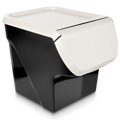 Vegetable Storage Container with Lid Ashen 13 l