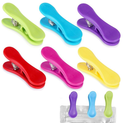 Bag Clips Coloured 6 pcs