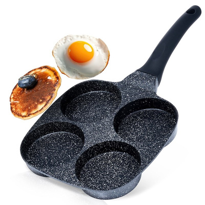 Patelnia do jajek granitowa 4 otwory BLACK LINE 19 cm (paleta 360 szt.)