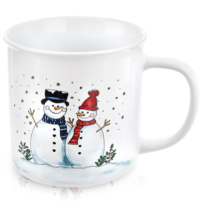 Kubek ceramiczny bałwan 470 ml