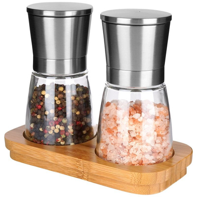 Pepper and Salt Grinder on Stand 14.5 cm 3 pcs