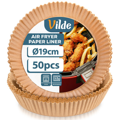 Air Fryer Liners Oil Free Paper Round 19 cm 50 pcs