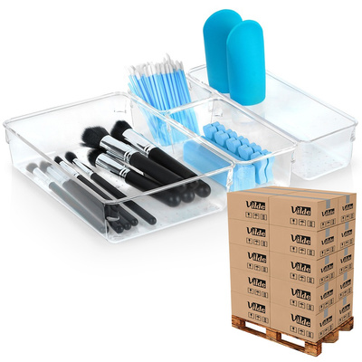 Organizer na kosmetyki do makijażu akrylowy 4 el. (paleta 288 szt.)