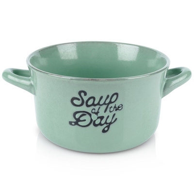 Soup Bowl Ceramic Green 600 ml