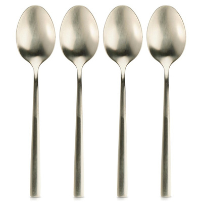 Teaspoons Steel Golden 4 pcs