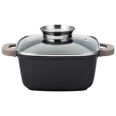 Pot Granite with Glass Lid FUNTZIO 20 cm, 3,4 l