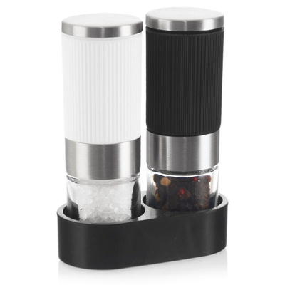 Pepper and Salt Grinder with Stand 2 pcs