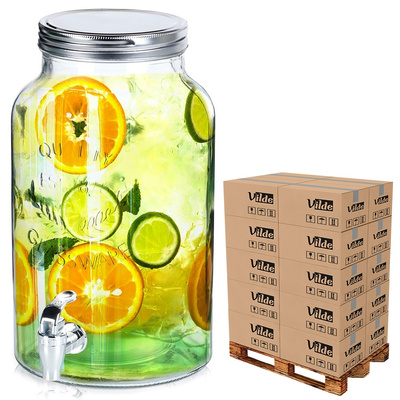 Słój do napojów z kranikiem szklany 6,2 l (paleta 120 szt.)