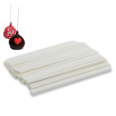 Lollipop Sticks Paper White 11.5 cm 50 pcs