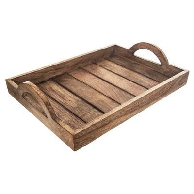 Serving Tray Wooden MANGO 35.5x25.5 cm