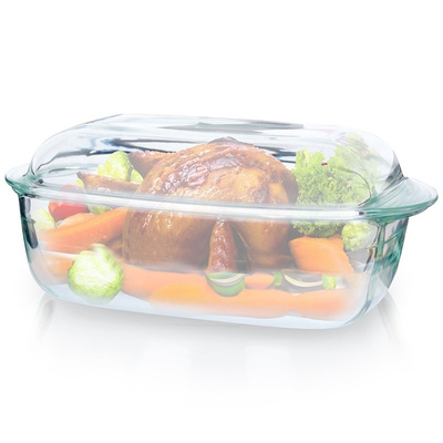 Casserole Dish with Lid Glass 3+1,5 l