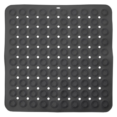 Non-Slip Shower Mat Gray 54x54 cm