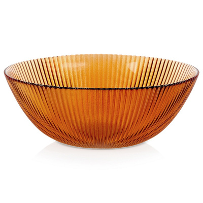 Serving Bowl Glass Amber 21 cm, 1.4 l